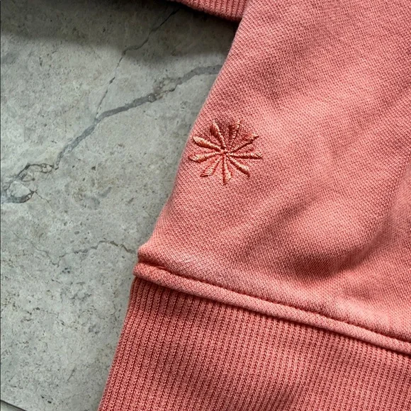 Athleta Women’s Warm Coral V Neck Hoodie - Picture 11 of 12